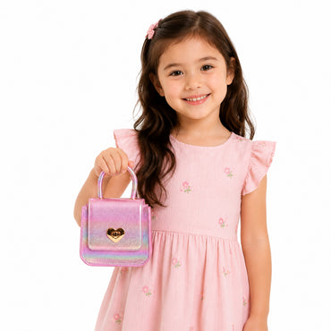 Made To Treasure Kids Side Bag - LILAC RAINBOW