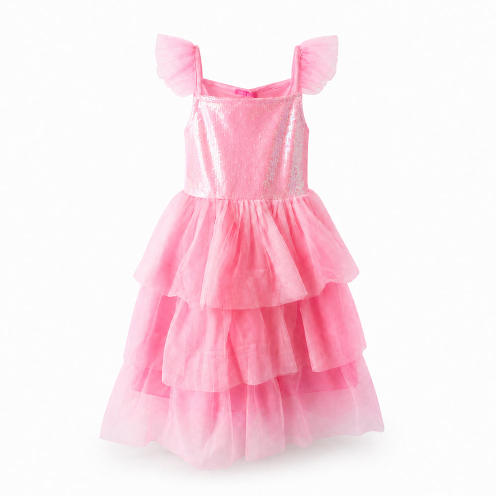 Made To Treasure Kids Party Dress - PINK GLITZ