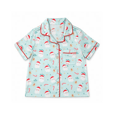 Holly Days Christmas Collection Kids Satin Pyjama Set - HO HO HO