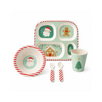 Christmas Bamboo Dinner Set - SANTA