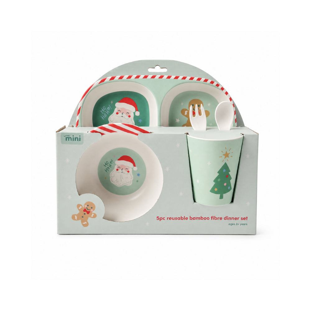 Christmas Bamboo Dinner Set - SANTA