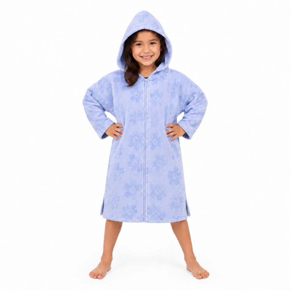 Good Vibes Kids Zip Up Hooded Towel - DAISY DAYDREAM