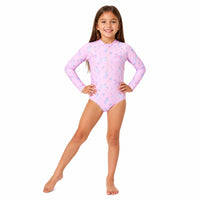Good Vibes Kids Long Sleeve Swim Suit - UNICORN COVE