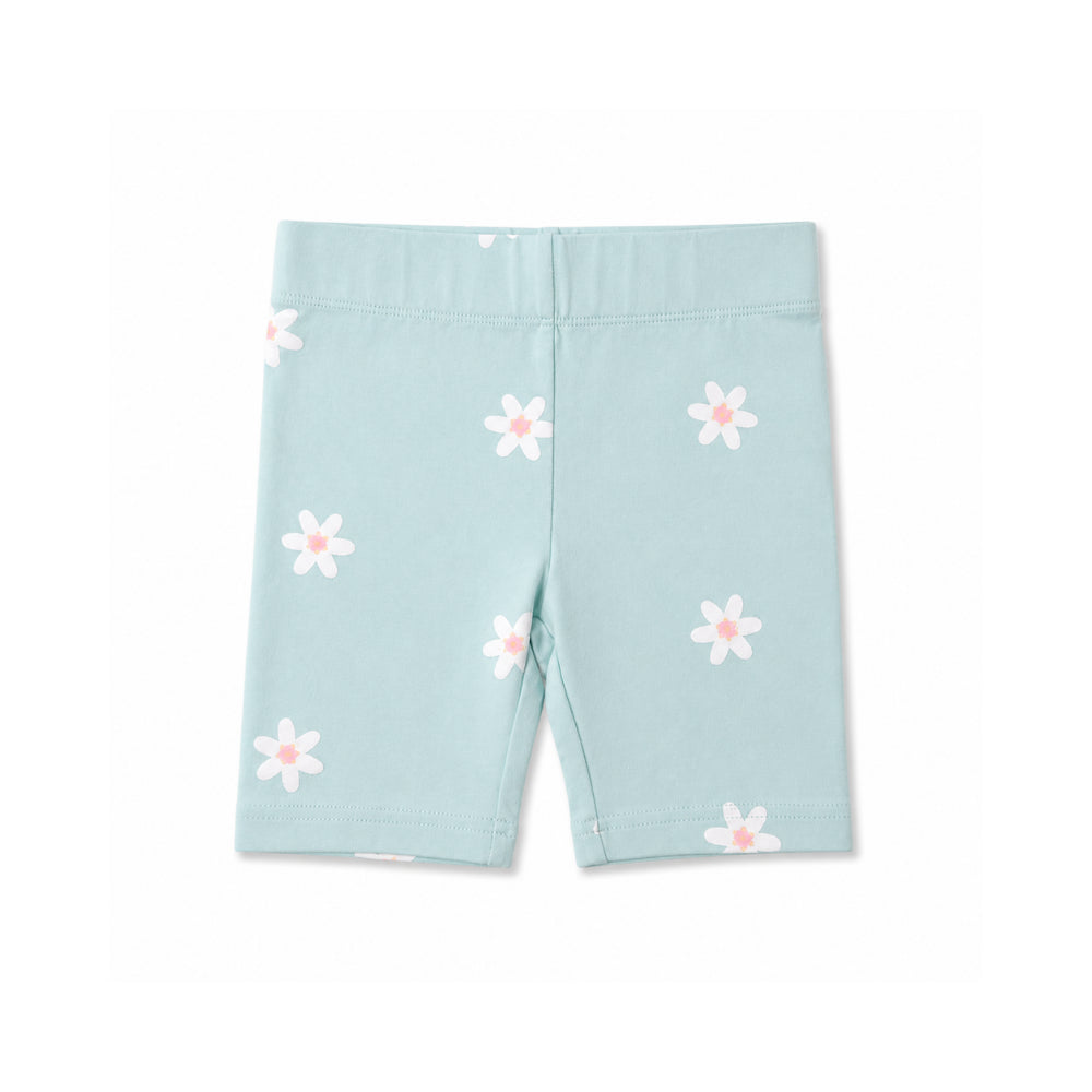 Good Vibes Girls Bike Short - MINT DAISY