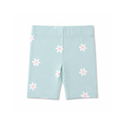 Good Vibes Girls Bike Short - MINT DAISY