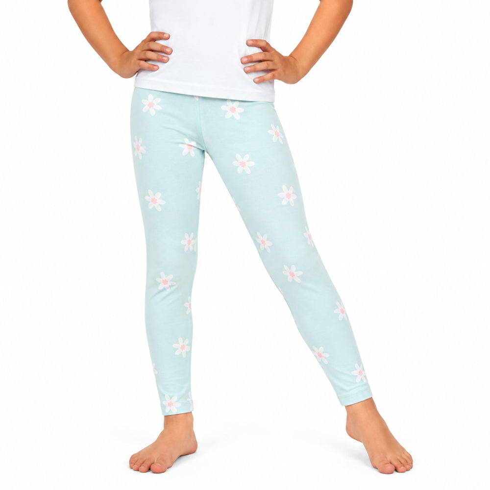 Good Vibes Girls Tights - MINT DAISY