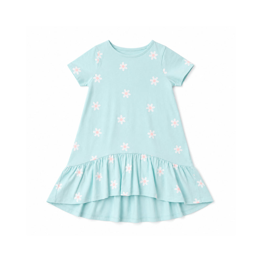 Good Vibes Girls Miller Dress - MINT DAISY