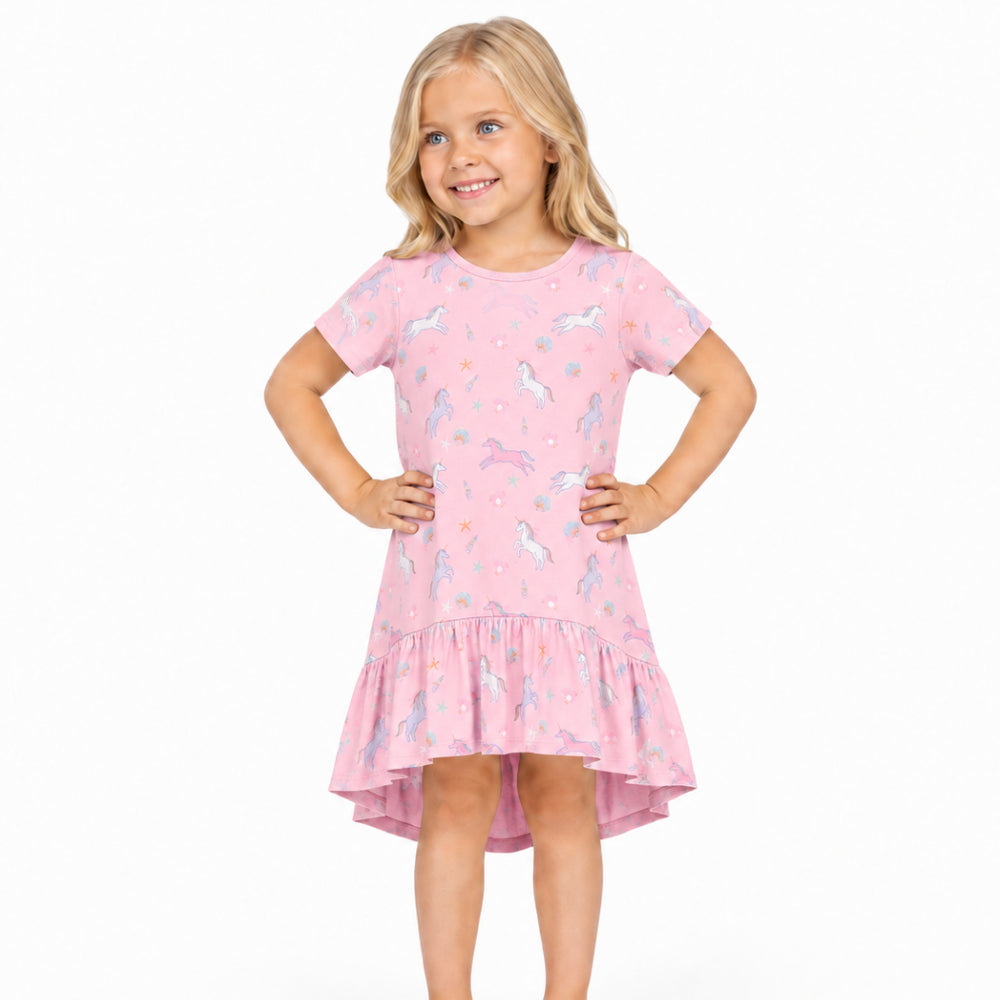 Good Vibes Girls Miller Dress - UNICORN COVE