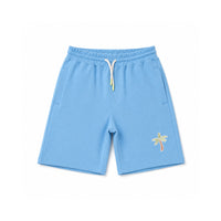 Good Vibes Boys Fleece short - BLUE PALM