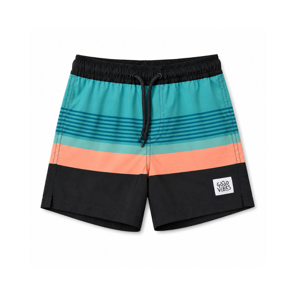 Good Vibes Boys Board Shorts - REEF STRIPE