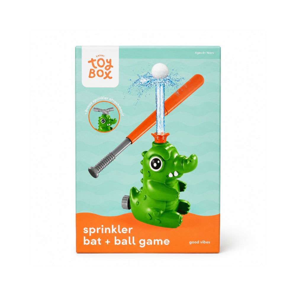 Good Vibes Kids Sprinkler Bat And Ball Game - BUTTERFLY
