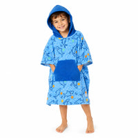Good Vibes Kids Hooded Towel - SHARK WATERS (one size)