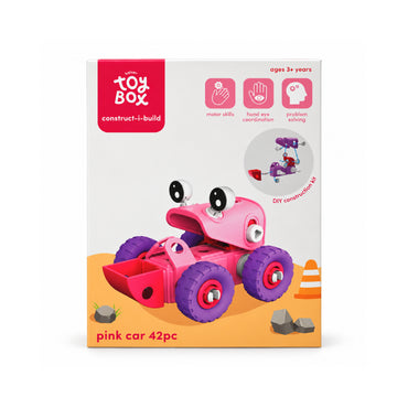 Kaiser Toy Box - Construct-i-Build 41 Pieces - PINK CAR
