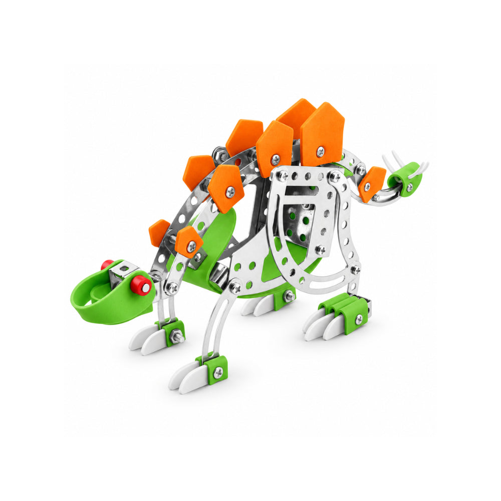 Kaiser Toy Box - Kids Metal Construction Kit 126 Pieces - STEGOSAURUS