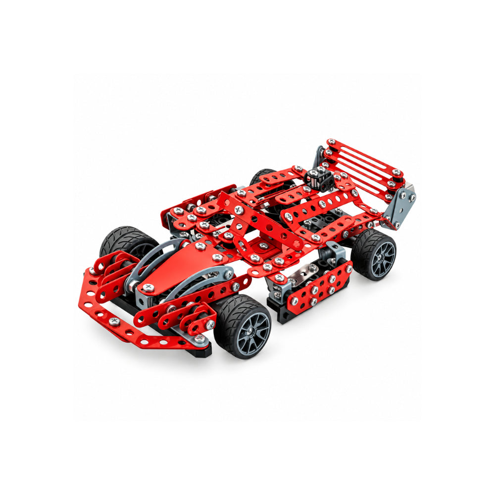 Kaiser Toy Box - Kids Metal Construction Kit 287 Pieces - FORMULA RACER