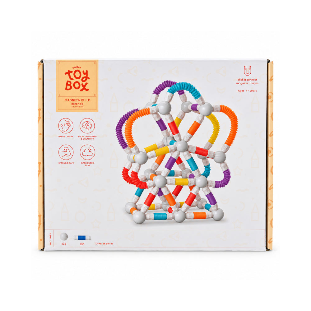 Kaiser Toy Box - Magnetic Build 86 Pieces - EXTENDA