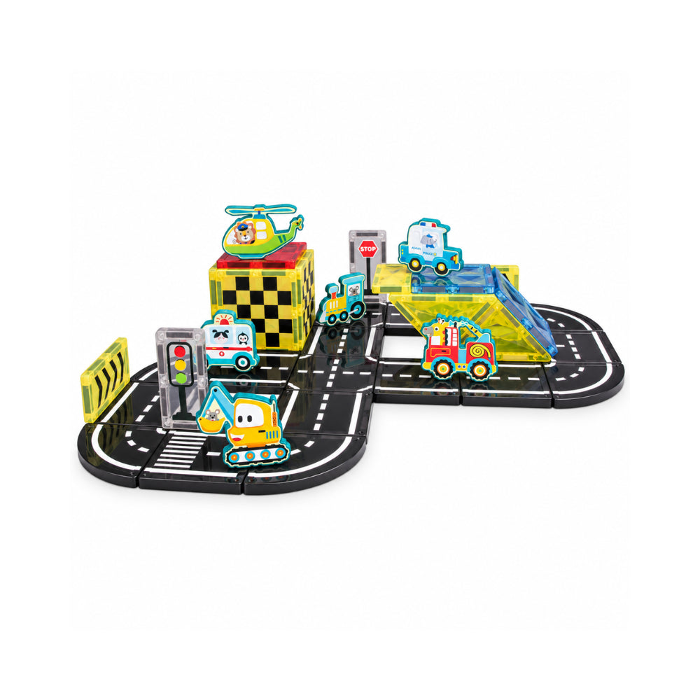 Kaiser Toy Box - Magnetic Build 39 Pieces Tiles - CITY