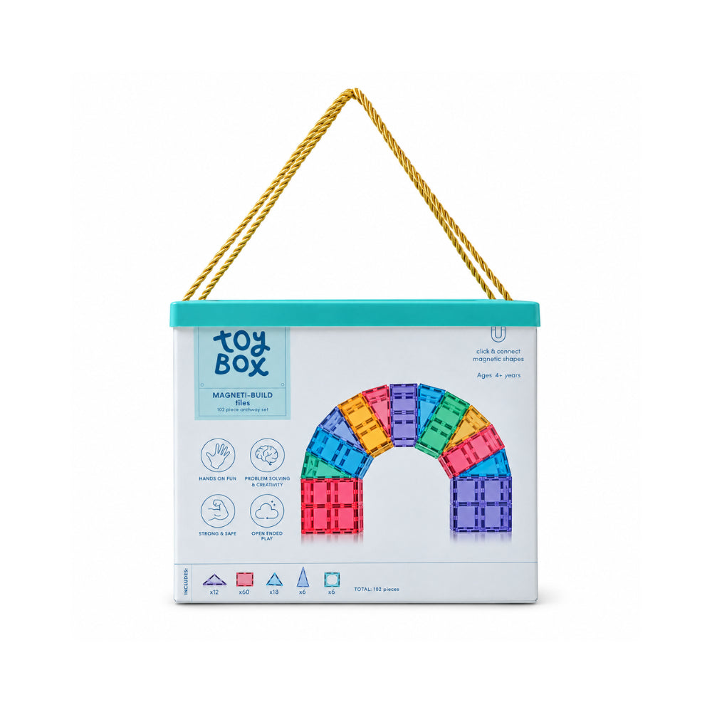 Kaiser Toy Box - Magnetic Build 102 Pieces Tiles - ARCHWAY
