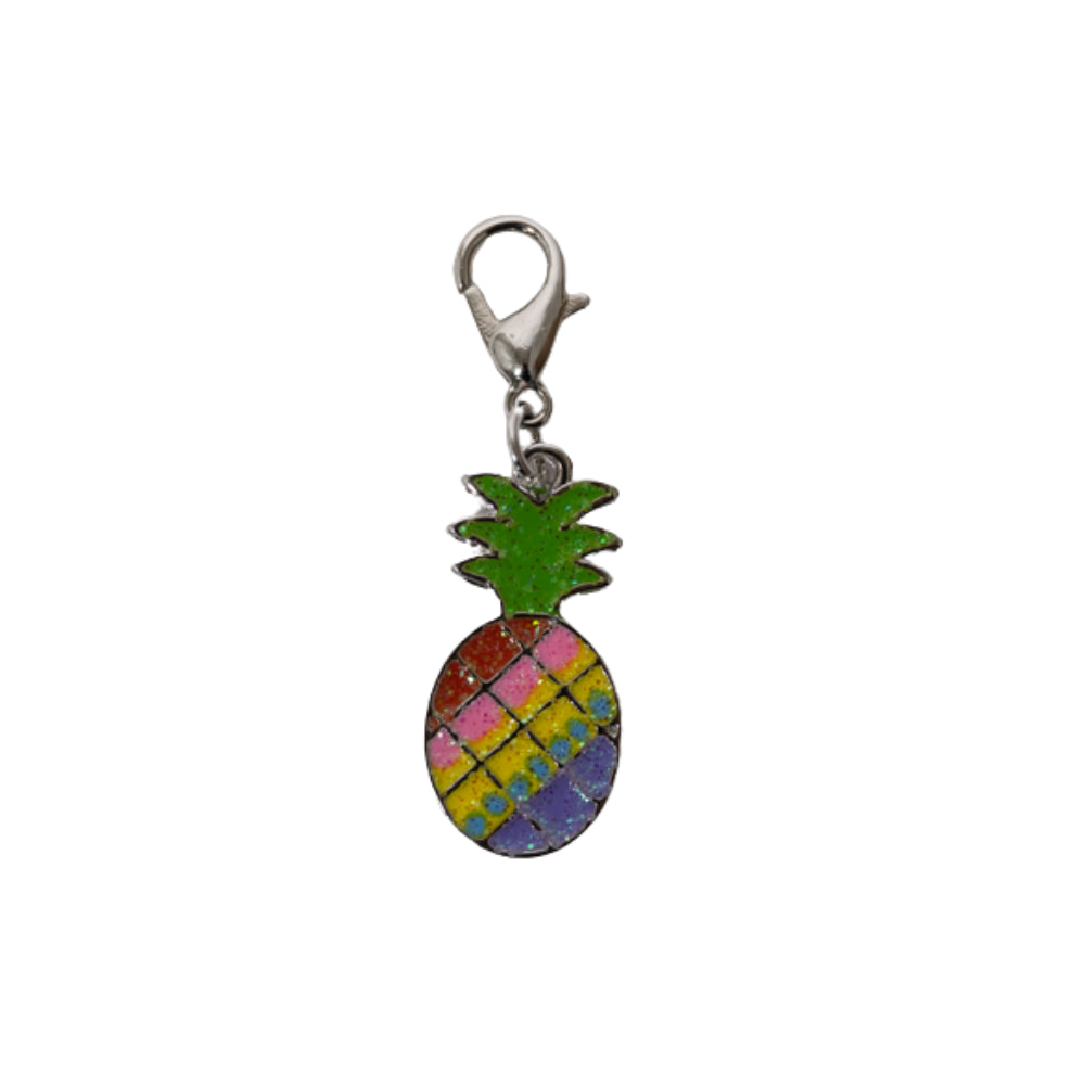 Kids Mini Charm - Silver Multi Pineapple