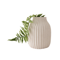 Coastal Tones Collection Ceramic Vase - SHORT TEXTURE WHITE