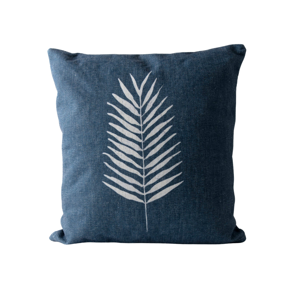 Coastal Tones Collection Printed Cushion - PALM LEAF