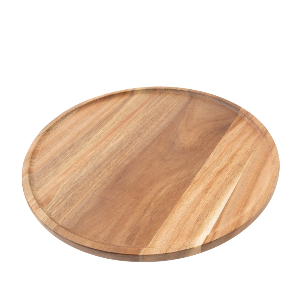Coastal Tones Collection Wooden Serving Stand - LARGE ROUND