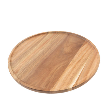 Coastal Tones Collection Wooden Serving Stand - LARGE ROUND