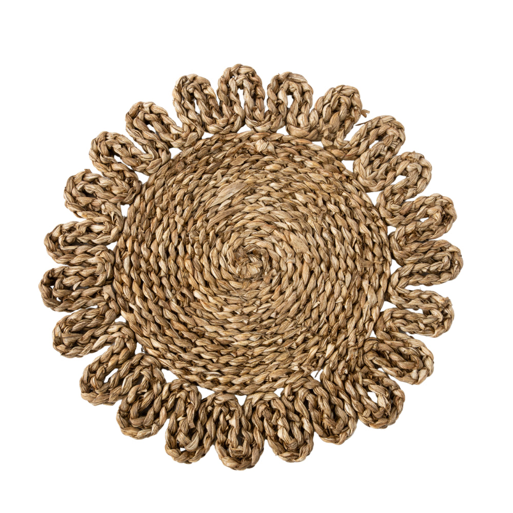 Coastal Tones Collection Raffia 4pk Placemat Set - SUN