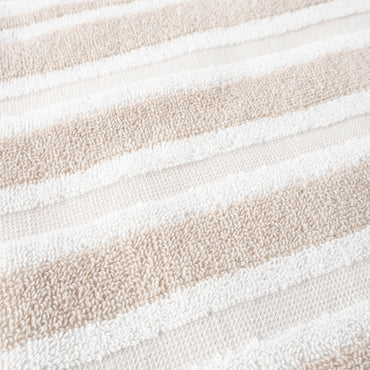 Coastal Tones Collection Hand Towel - SAND STRIPE