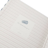 Coastal Tones Collection Recipe Binder Large - NAVY PINSTRIPE