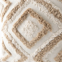 Coastal Tones Collection Texture Cushion - NATURAL ZIG ZAG