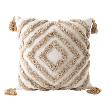 Coastal Tones Collection Texture Cushion - NATURAL DIAMOND