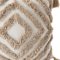 Coastal Tones Collection Texture Cushion - NATURAL DIAMOND