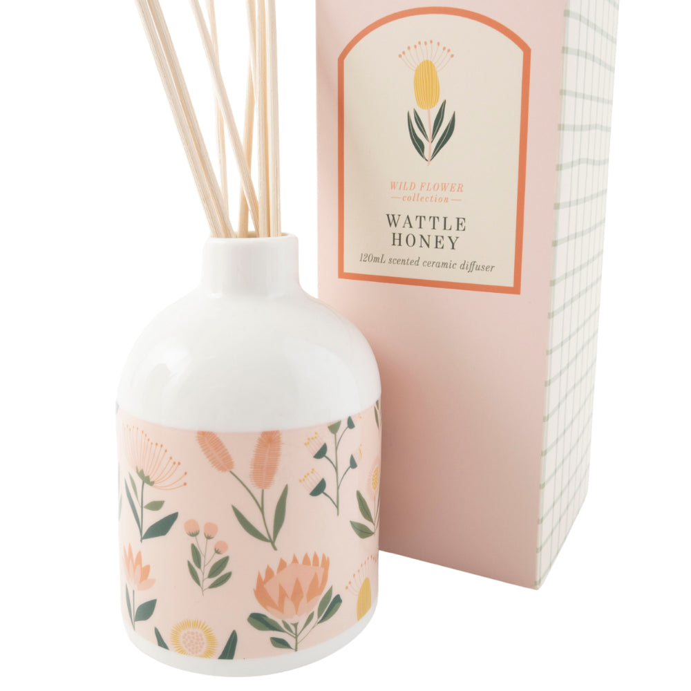K&Co. Wild Flower Collection Ceramic Diffuser - NATIVE BOUQUET