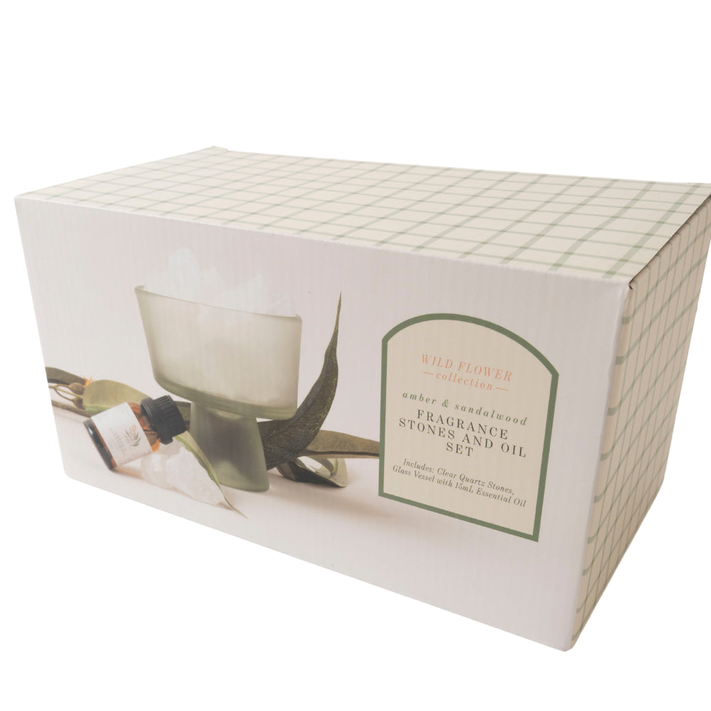 K&Co. Wild Flower Collection Fragrance Stone & Oil Set - SAGE