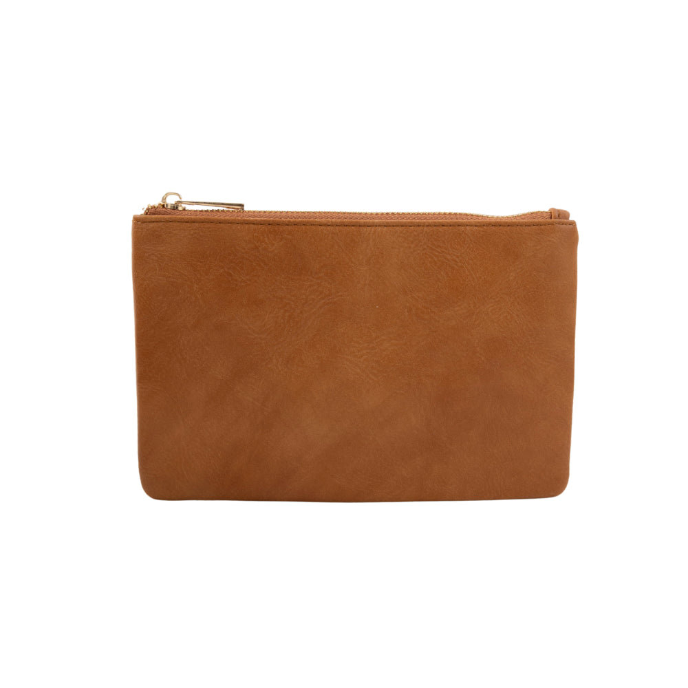 K&Co. Wild Flower Collection Large Tote Bag with Pouch - TAN