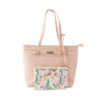 K&Co. Wild Flower Collection Large Tote Bag with Pouch - BALLERINA