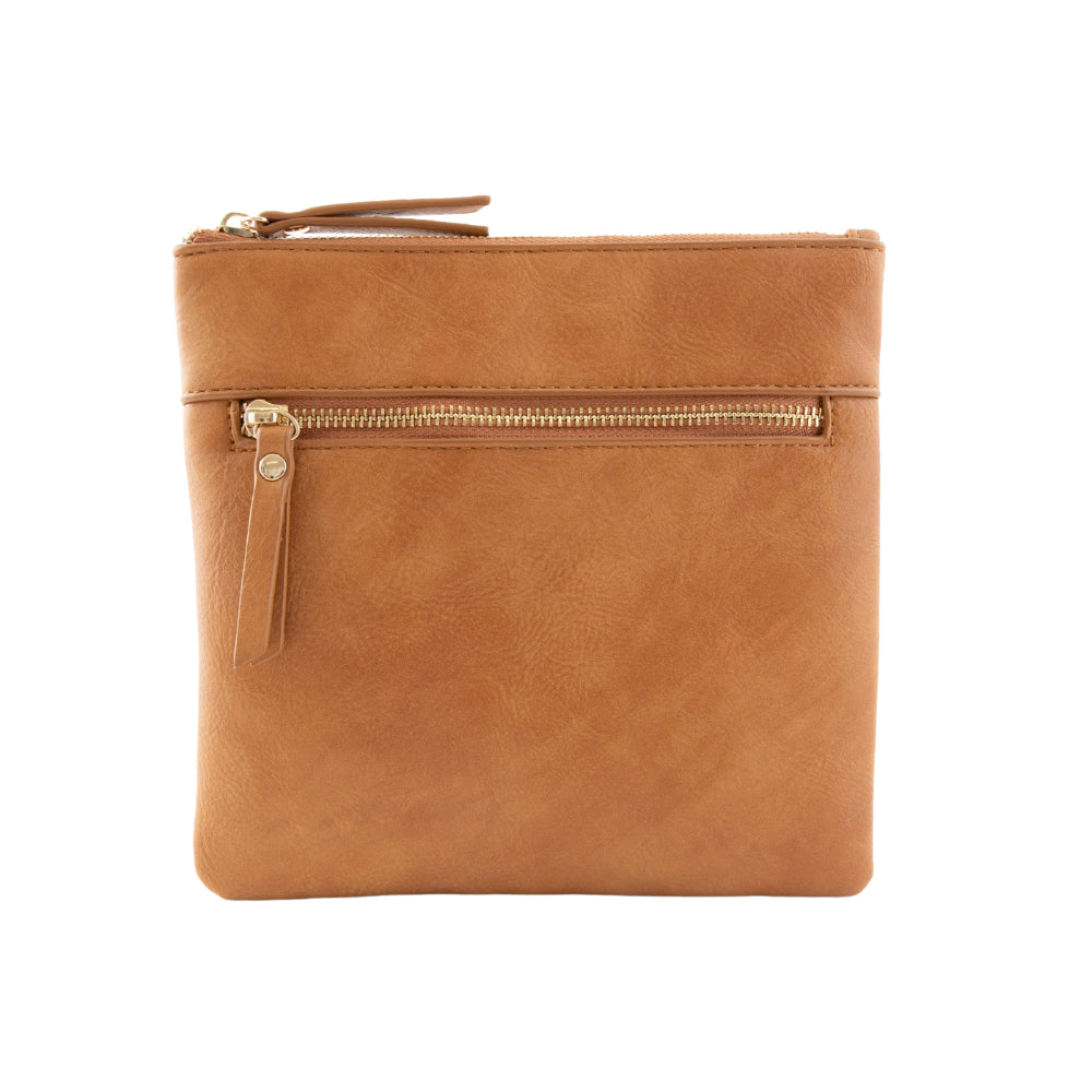 K&Co. Wild Flower Collection Square Shoulder Bag - TAN