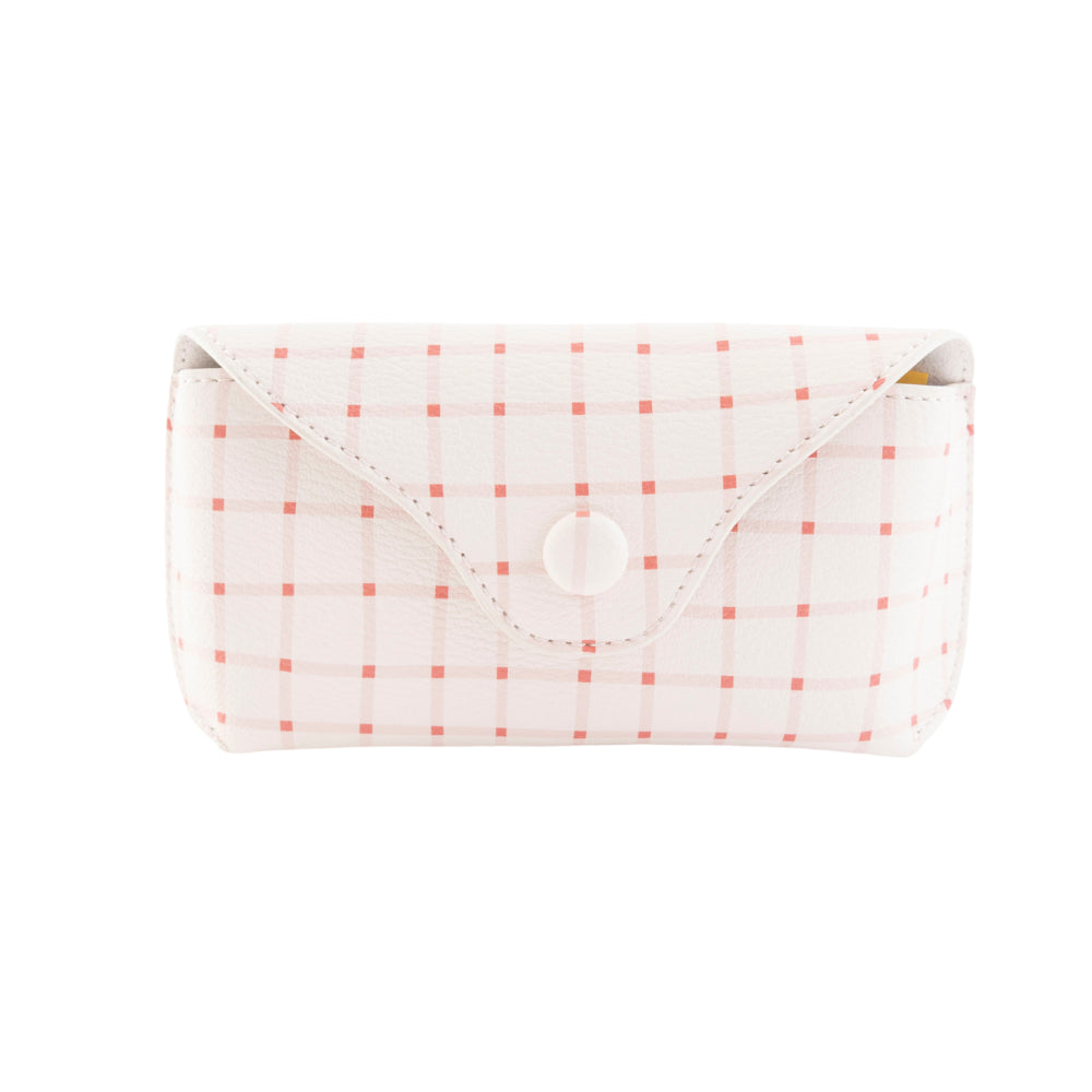 K&Co. Wild Flower Collection Sunglasses Case - PINK CHECK