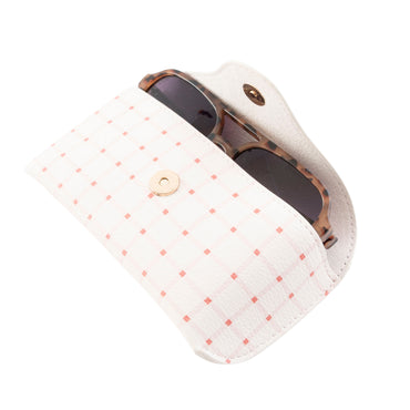 K&Co. Wild Flower Collection Sunglasses Case - PINK CHECK