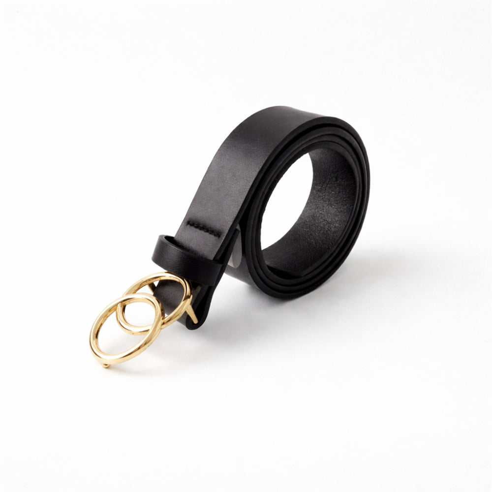 K&Co. Double Ring Belt  - BLACK