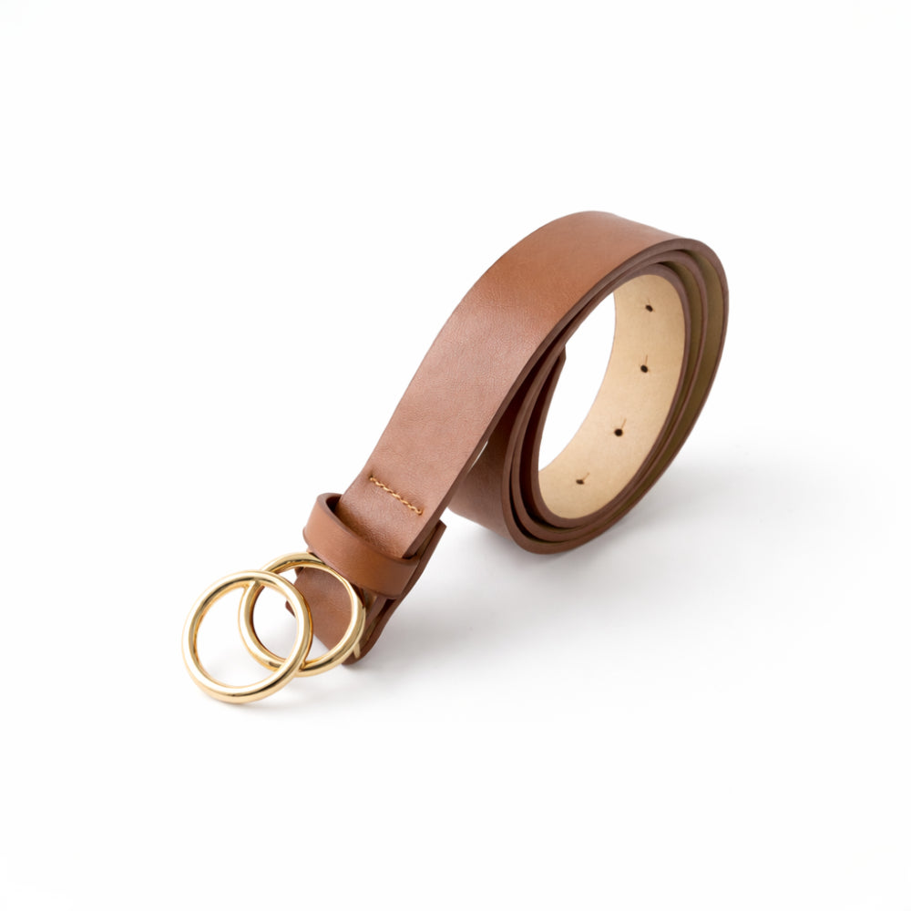 K&Co. Double Ring Belt  - TAN