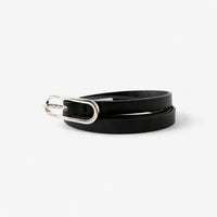 K&Co. Skinny Belt  - BLACK