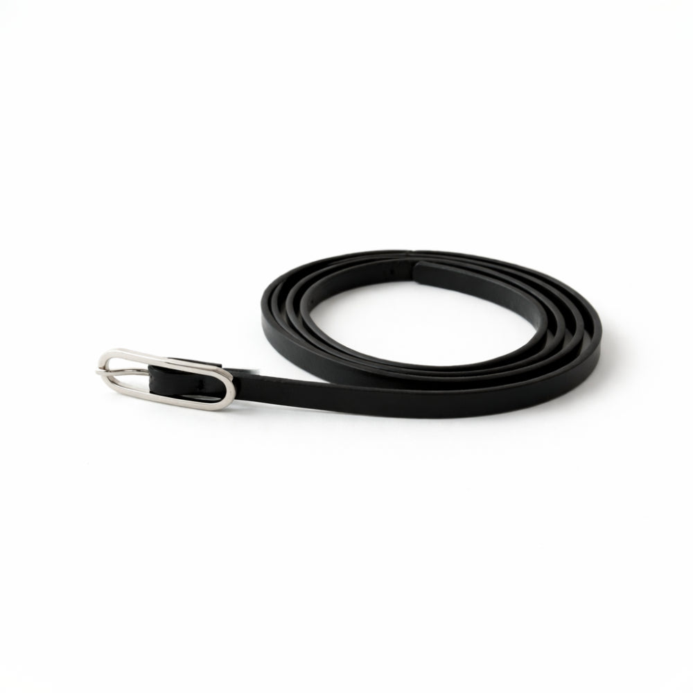 K&Co. Skinny Belt  - BLACK