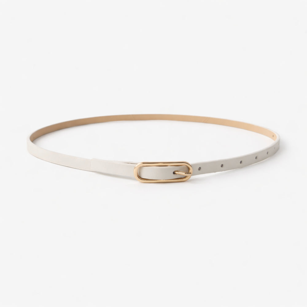 K&Co. Skinny Belt  - CREAM