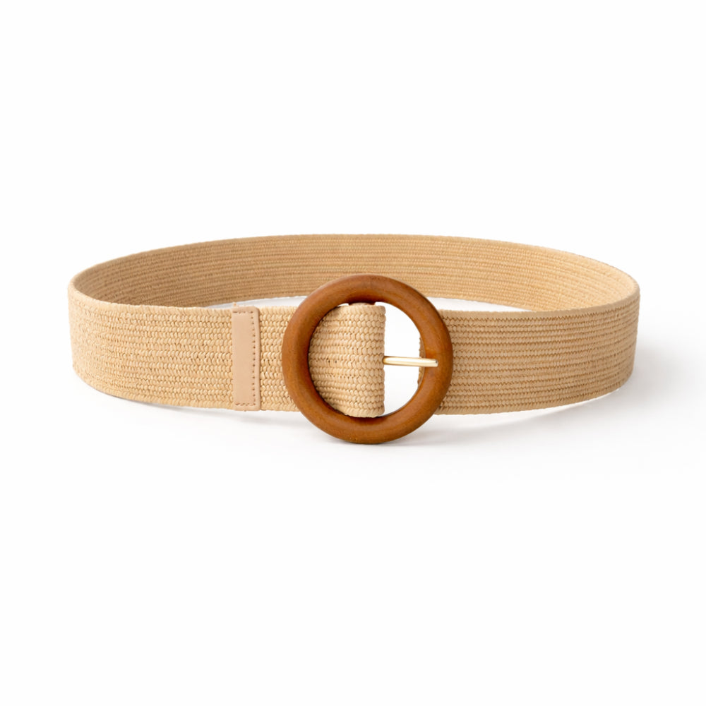 K&Co. Stretch Weave Belt  - NATURAL