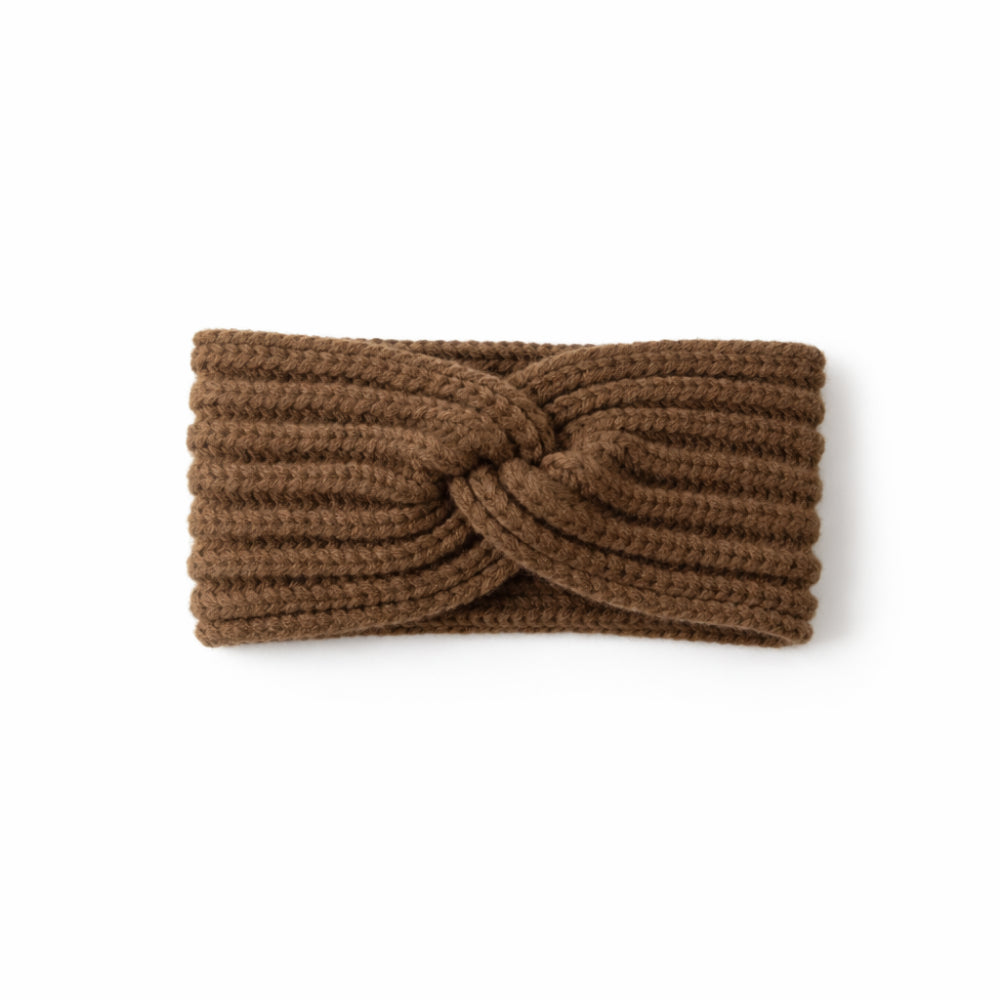 K&Co. Petal Series Knitted Headband - CHOCOLATE