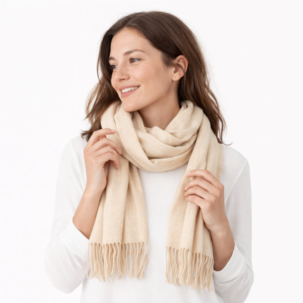 K&Co. Petal Series Winter Scarf - LATTE