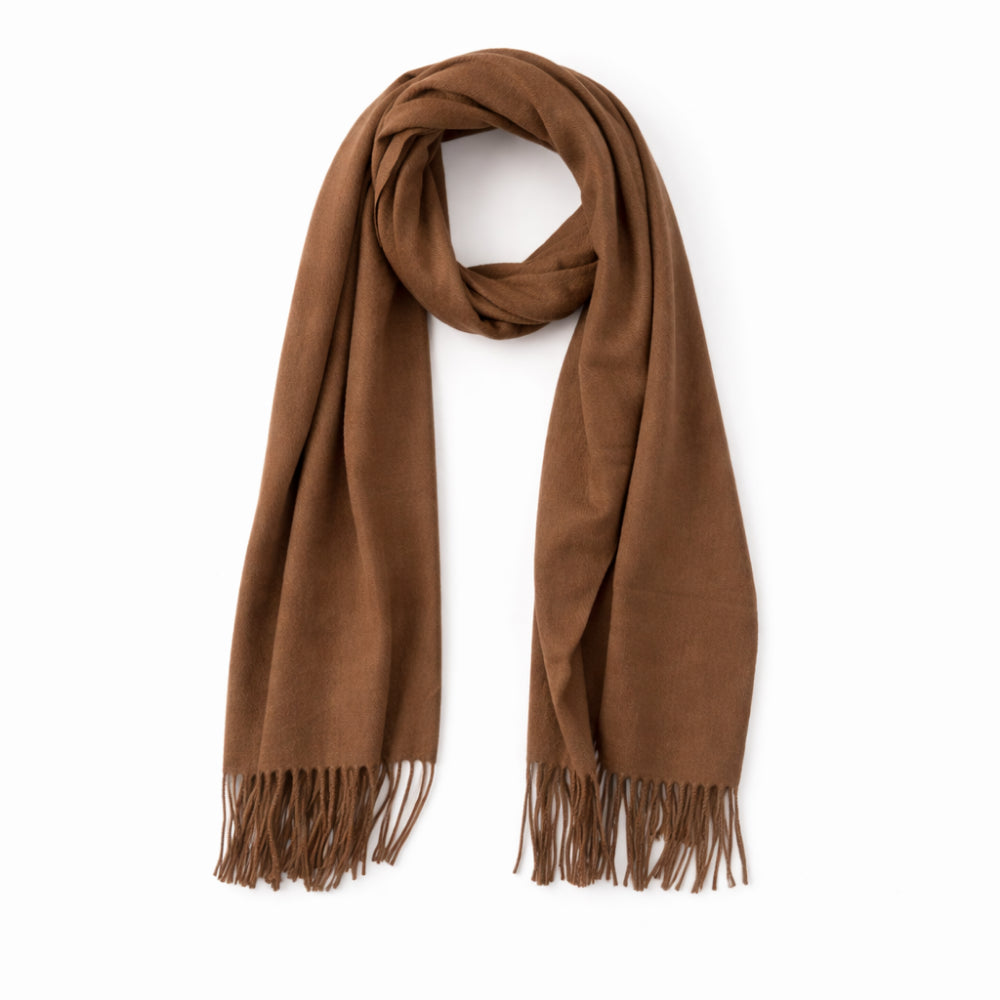 K&Co. Petal Series Winter Scarf - CHOCOLATE