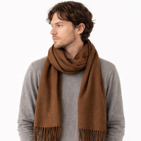 K&Co. Petal Series Winter Scarf - CHOCOLATE